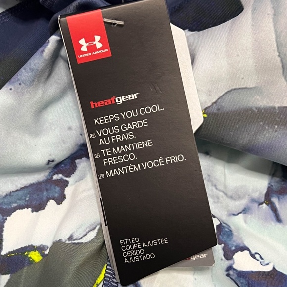 Under Armour Women's HeatGear Training Legging 1352180-497 Blue Ink NWT Size XL - Picture 7 of 14